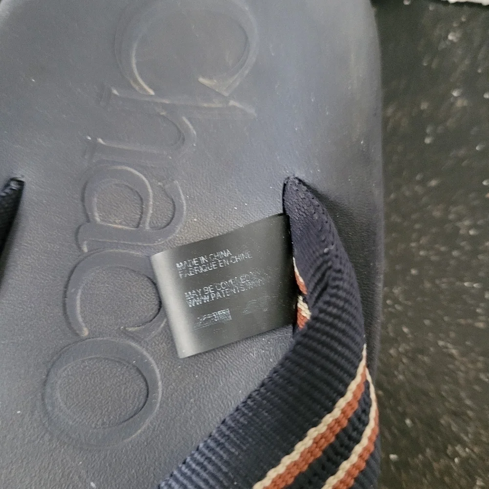 Chaco Blue and Orange Low Down Flip Flops